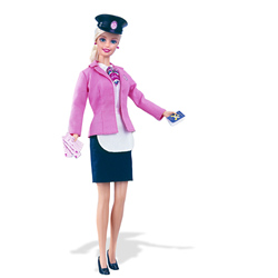 Barbie travel train fun