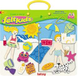 felt kids Beach Party 