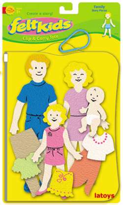 felt kids Story Pieces Family