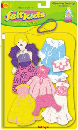 Story Pieces Glamorous Dress-Up FeltBoard