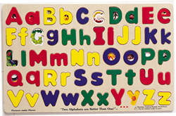 lights bead sequencing set in a box Upper & Lower Case Alphabet
