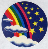 lisa frank stickers stars & clouds