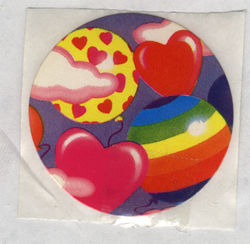 lisa frank stickers hearts
