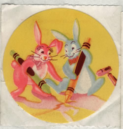 lisa frank stickers Rabbit