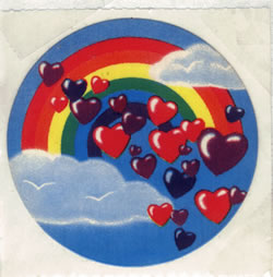 lisa frank stickers rainbow Sticker