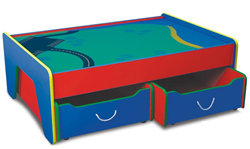 The KidKraft Wooden Train Table will provide endless opportunities for imaginative play with trains
