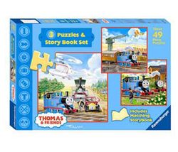 Thomas 3 Puzzles & Story Book Set