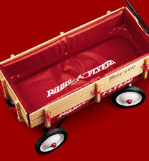 Radio Flyer  24 Wagon Pad & Side Pads Wooden Rocking Train